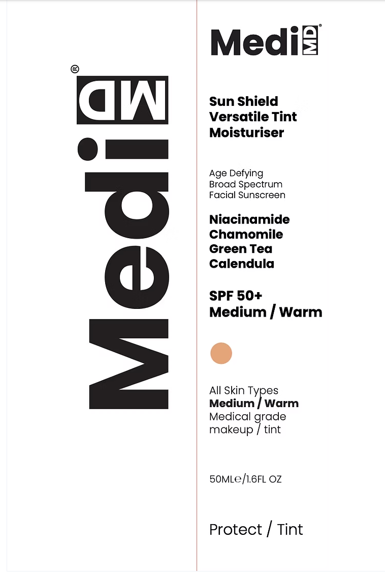 Sun Shield Versatile Tint Moisturiser SPF50 - Warm